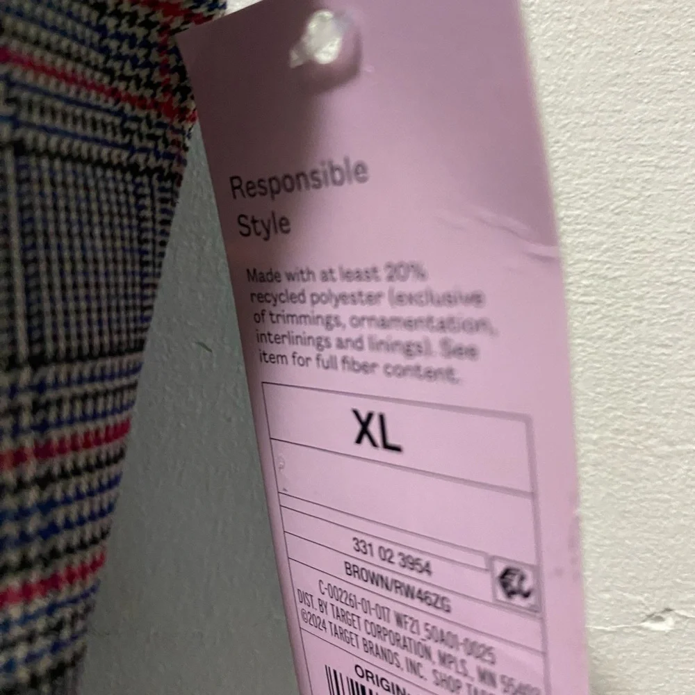 Wild Fable Fitted Bustier Camisole Red Gray - Picture 3 of 4